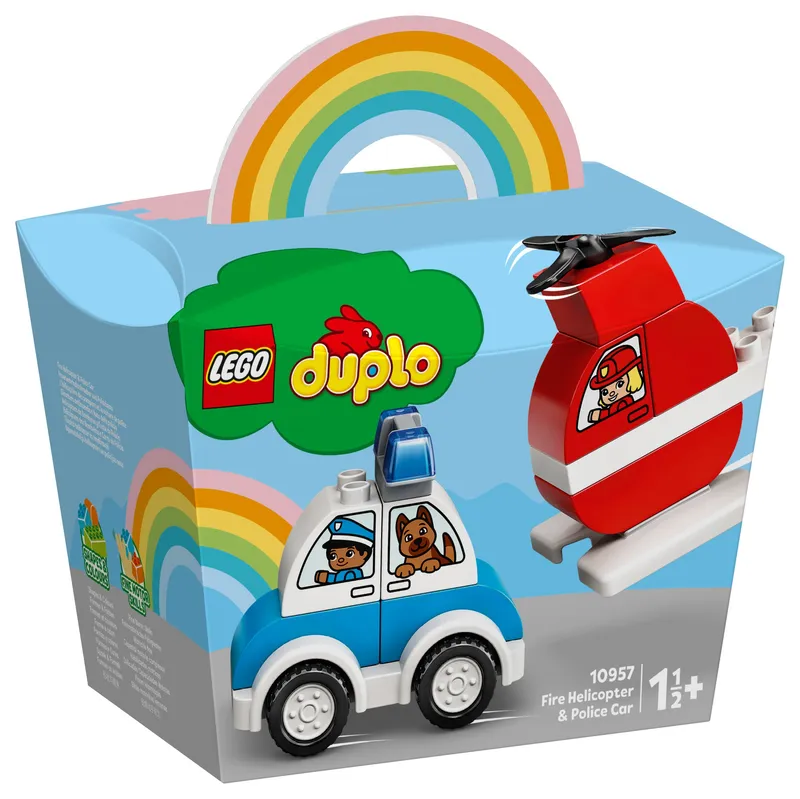 LEGO® DUPLO® My First Fire Helicopter and Police Car
