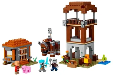 LEGO The Pillager Outpost and Ravager