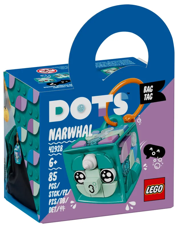 LEGO® DOTS™ Bag Tag Narwhal
