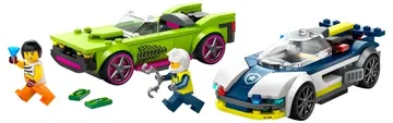 LEGO Police Car and Muscle Car Chase
