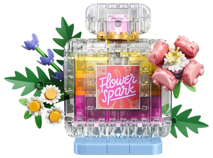 LEGO Floral Decor Perfume Bottle