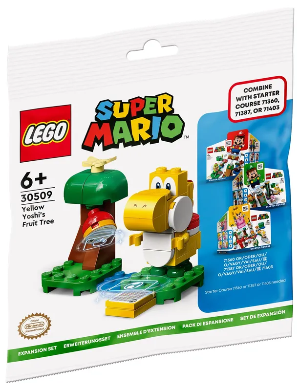 LEGO® Super Mario™ Yellow Yoshi’s Fruit Tree Expansion Set