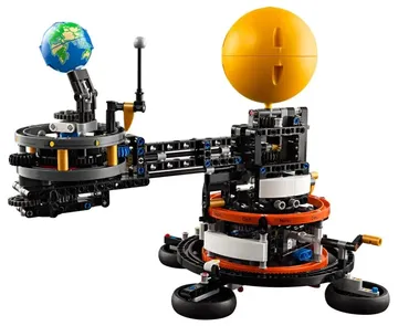 LEGO Planet Earth and Moon in Orbit