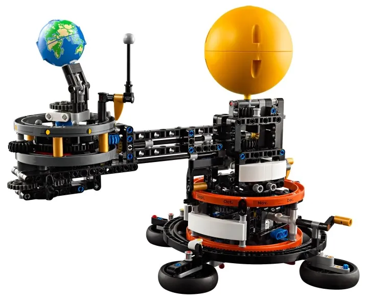 LEGO Planet Earth and Moon in Orbit