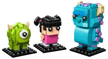 LEGO Sulley, Mike and Boo Figures