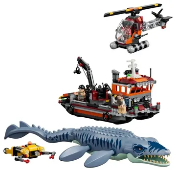 LEGO Mosasaurus Dinosaur Boat Attack