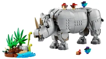LEGO Wild Animals: Majestic Rhino with Birds