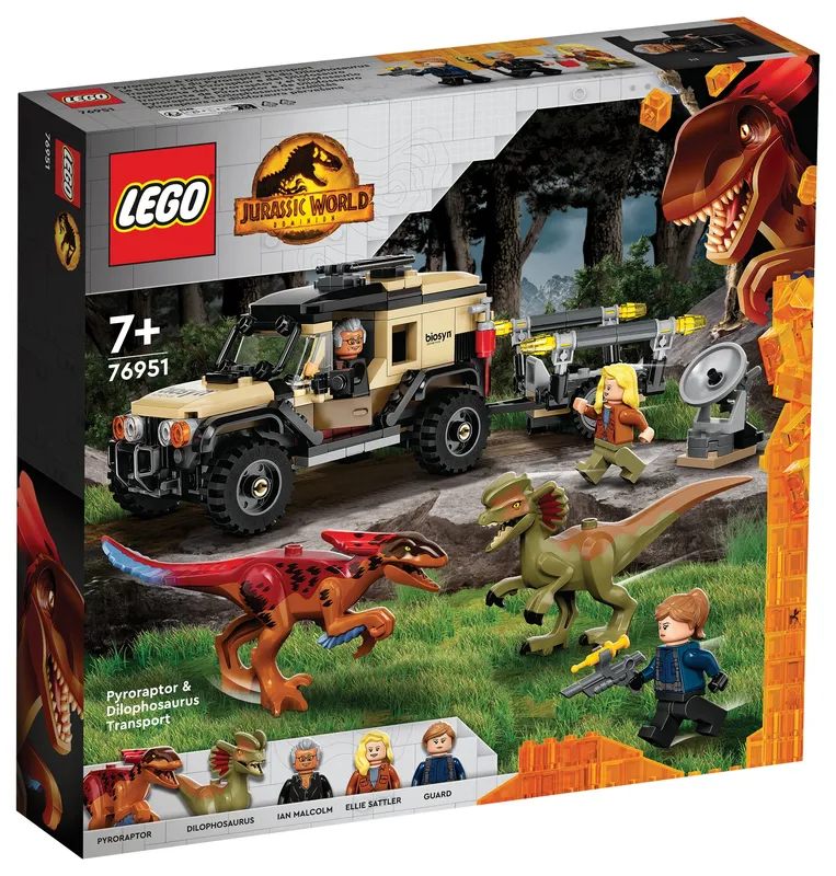 LEGO® Jurassic World Pyroraptor & Dilophosaurus Transport