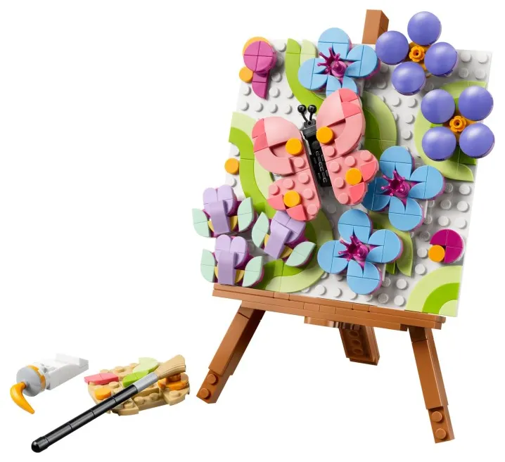 LEGO Floral Art Decor Painting