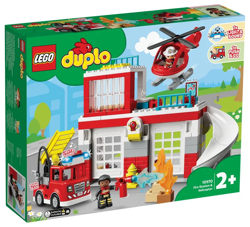 LEGO® DUPLO® Rescue Fire Station & Helicopter