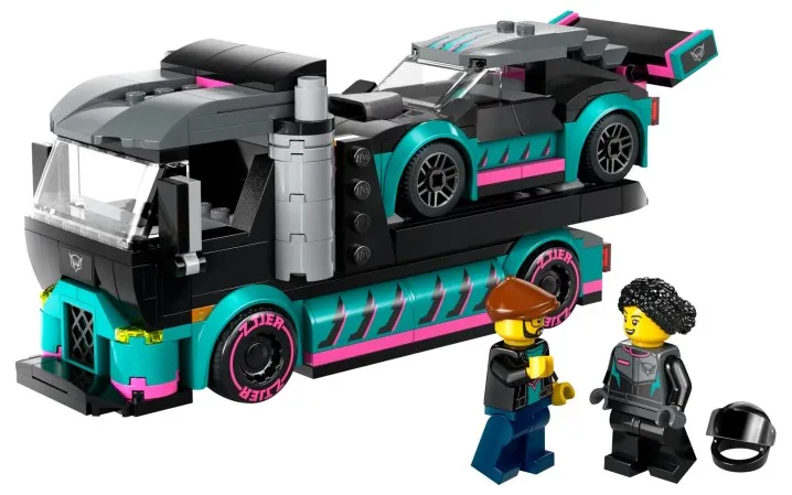 LEGO 60406 Race Car and Car Carrier Truck - City