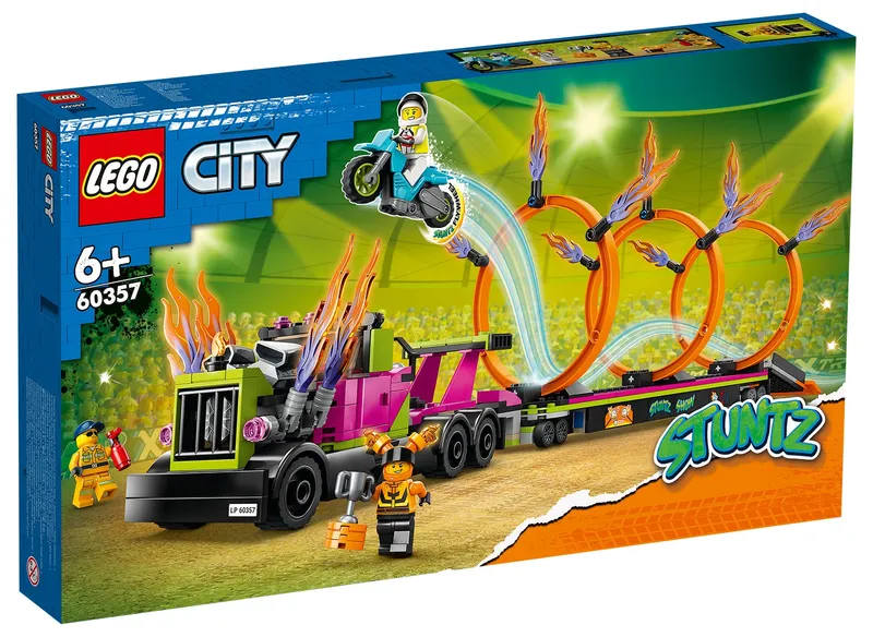 LEGO® City Stunt Truck & Ring of Fire Challenge