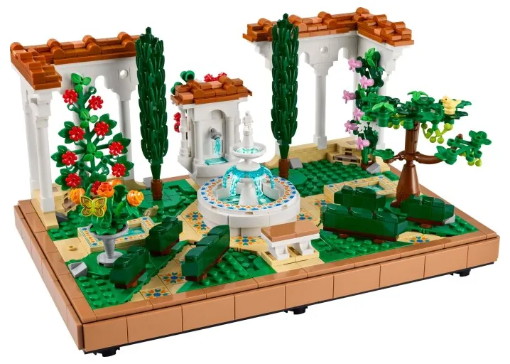 LEGO Fountain Garden