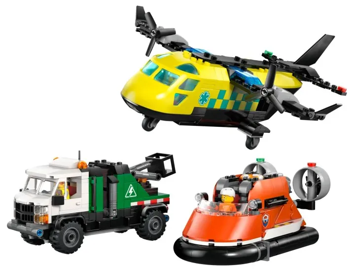 LEGO Airplane, Service Truck & Hovercraft Remix