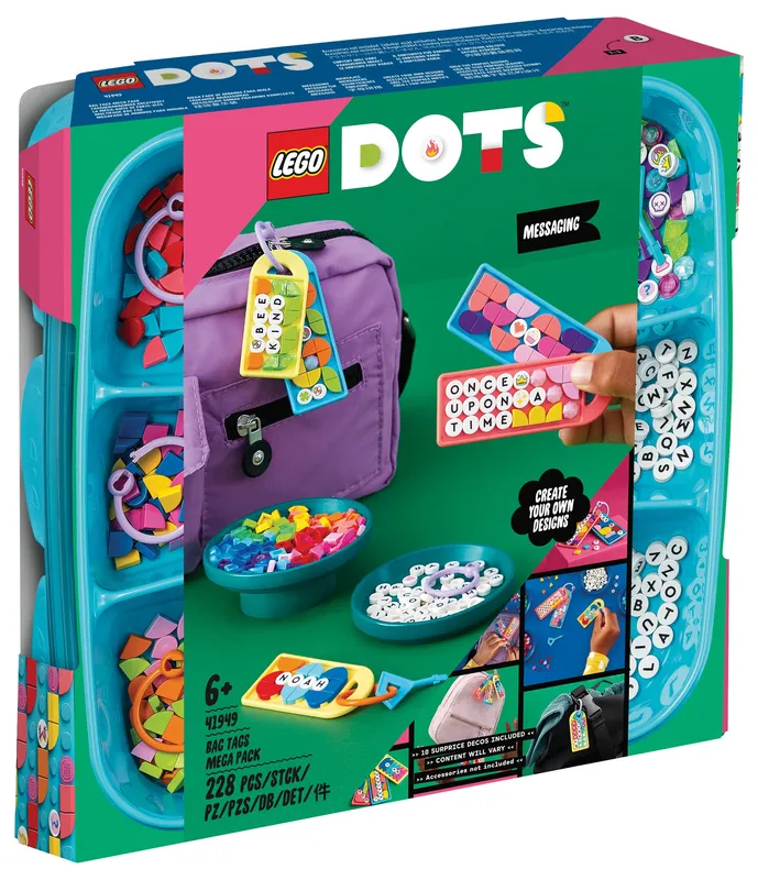 LEGO® DOTS™ Bag Tags Mega Pack – Messaging