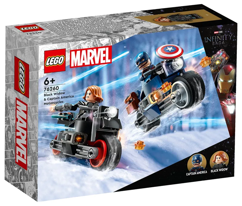 LEGO® Marvel Black Widow & Captain America Motorcycles