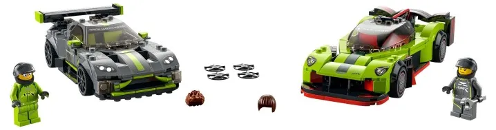 LEGO Speed Champions Aston Martin Valkyrie AMR Pro and Aston Martin Vantage GT3