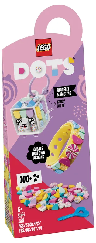LEGO® DOTS™ Candy Kitty Bracelet & Bag Tag