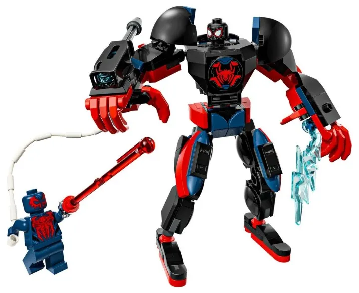 LEGO Miles Morales Mech vs. Spider-Man 2099