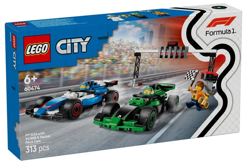 LEGO® City F1® Grid with VCARB & Sauber Race Cars