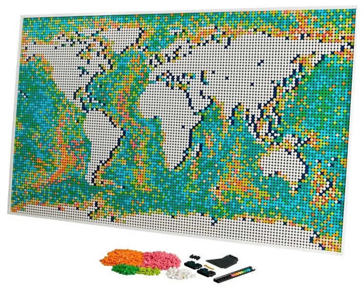 LEGO Art World Map