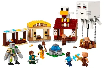LEGO The Ghast Balloon Village Attack