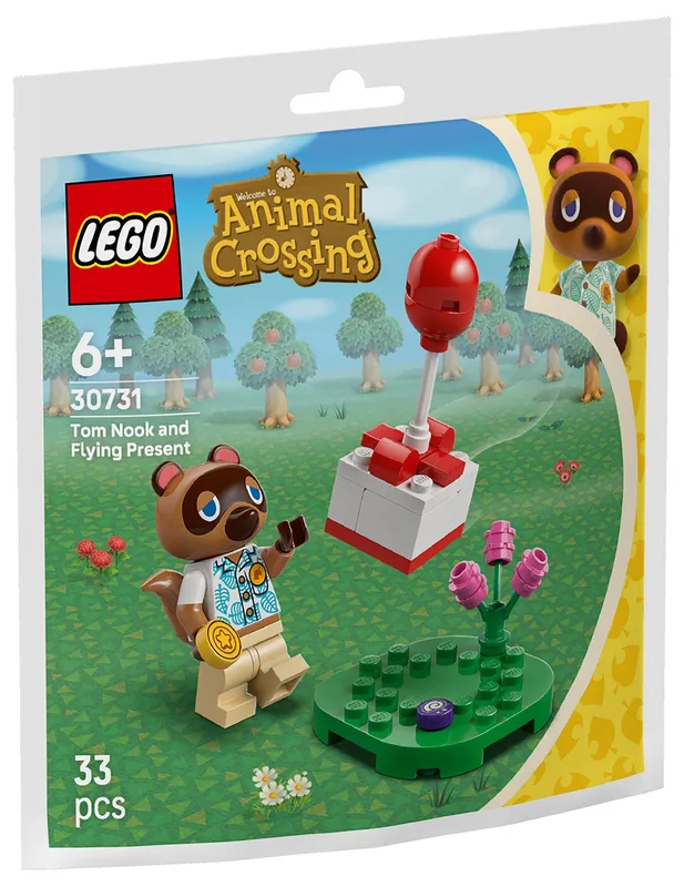 LEGO® Animal Crossing™ Tom Nook and Flying Present