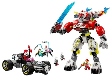 LEGO® DREAMZzz™ Cooper's Tiger Mech & Zero's Hot Rod Car