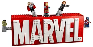 LEGO MARVEL Logo & Minifigures
