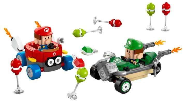 LEGO Mario Kart™ – Baby Mario vs. Baby Luigi