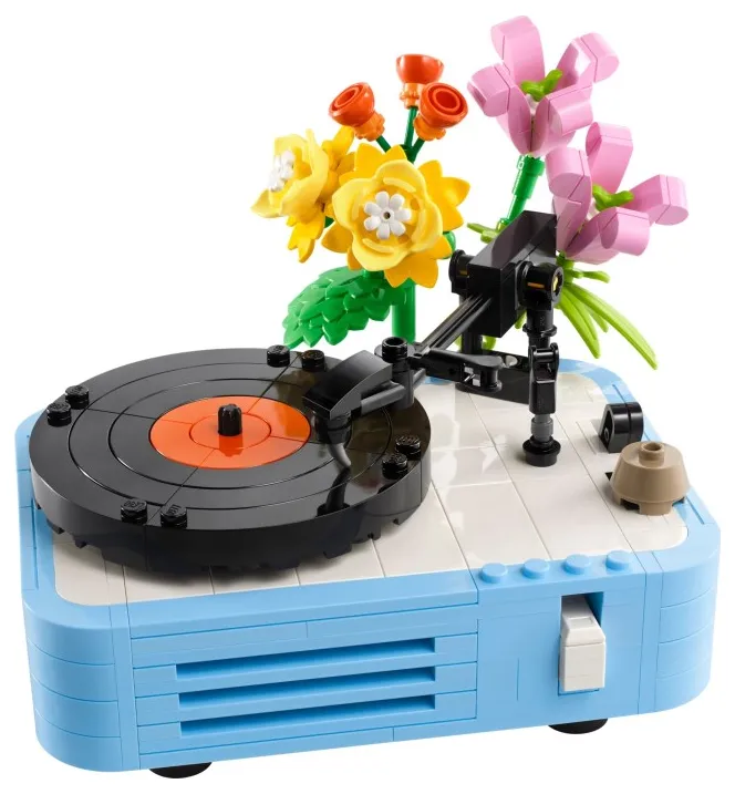 LEGO Record Player with Flowers