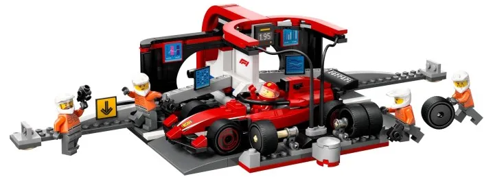 LEGO F1® Pit Stop & Pit Crew with Ferrari Car