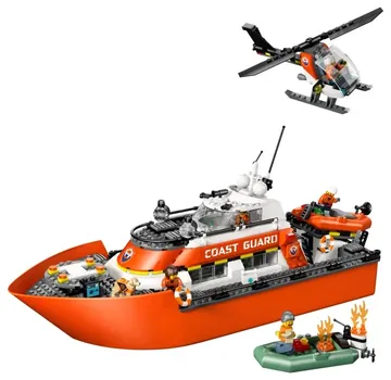 LEGO Coast Guard Rescue Boat & Helicopter