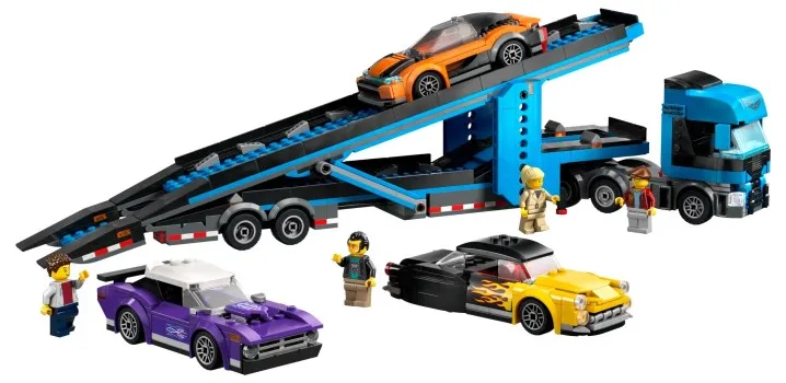 LEGO 60408 Car Transporter Truck with Sports Cars - City