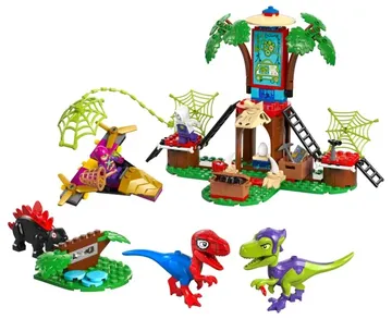 LEGO Spidey and Gobby's Raptor Battle at Tree House HQ