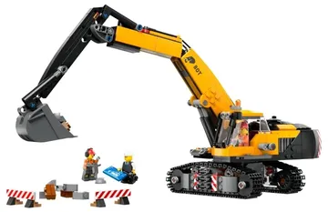 LEGO 60420 Yellow Construction Excavator - City