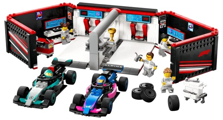 LEGO 60444 F1® Garage & Mercedes-AMG & Alpine Cars - City